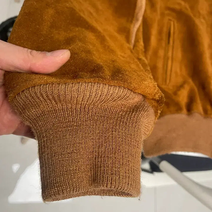 [BUNJANG] Schott 327 Suede Bomber Leather Jacket / 쇼트 schott 327 스웨이드 봄버 가죽자켓 40(100-110)