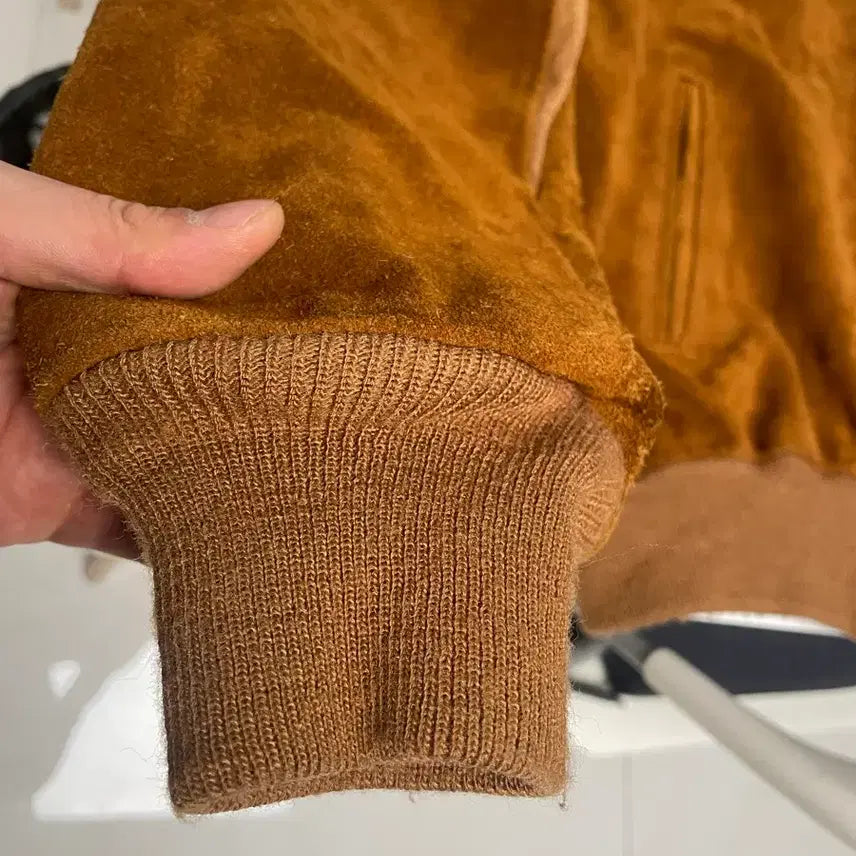 [BUNJANG] Schott 327 Suede Bomber Leather Jacket / 쇼트 schott 327 스웨이드 봄버 가죽자켓 40(100-110)