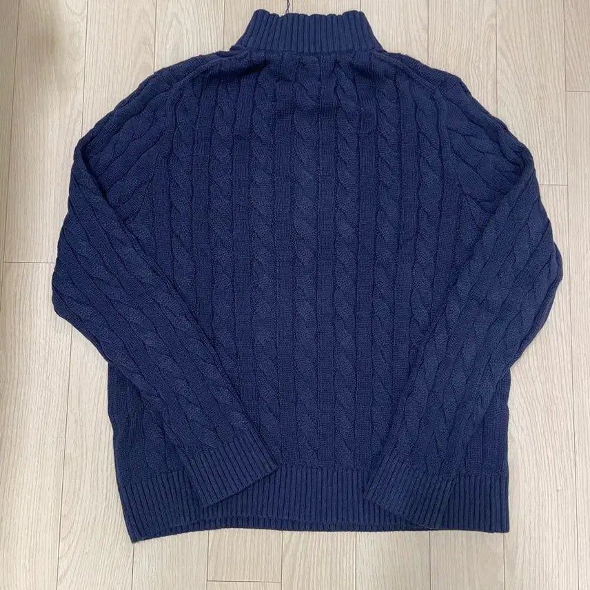 [SOLD OUT] [새제품] 폴로 랄프로렌 케이블 아노락 니트 네이비 M