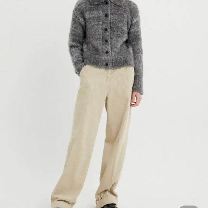 [BUNJANG] Moonsun Alpaca Cardigan Gray / 문선 알파카 가디건 그레이