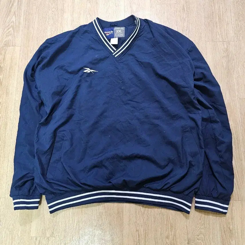 [BUNJANG] Reebok Navy Windbreaker XXL / 리복 네이비색 바람막이 XXL