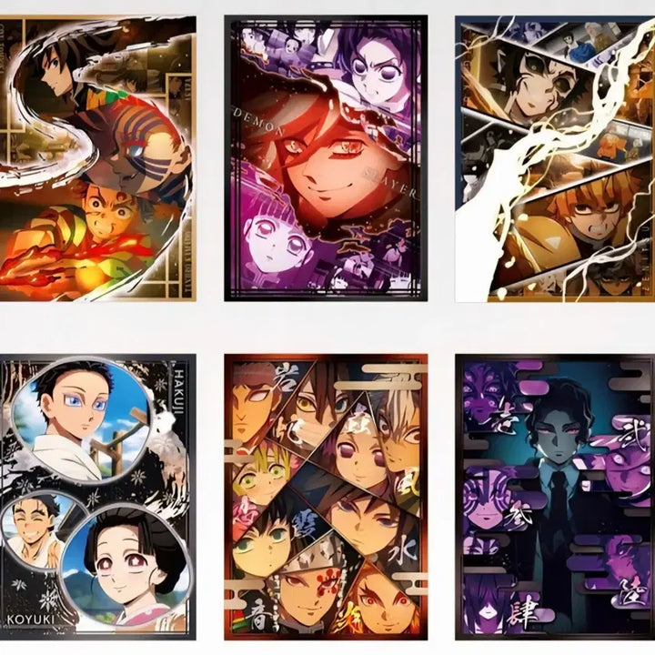 [BUNJANG] Demon Slayer A3 Clear Poster / 6종일괄)귀멸의칼날 A3포스터 언니의 원수 제일복권 쿠지