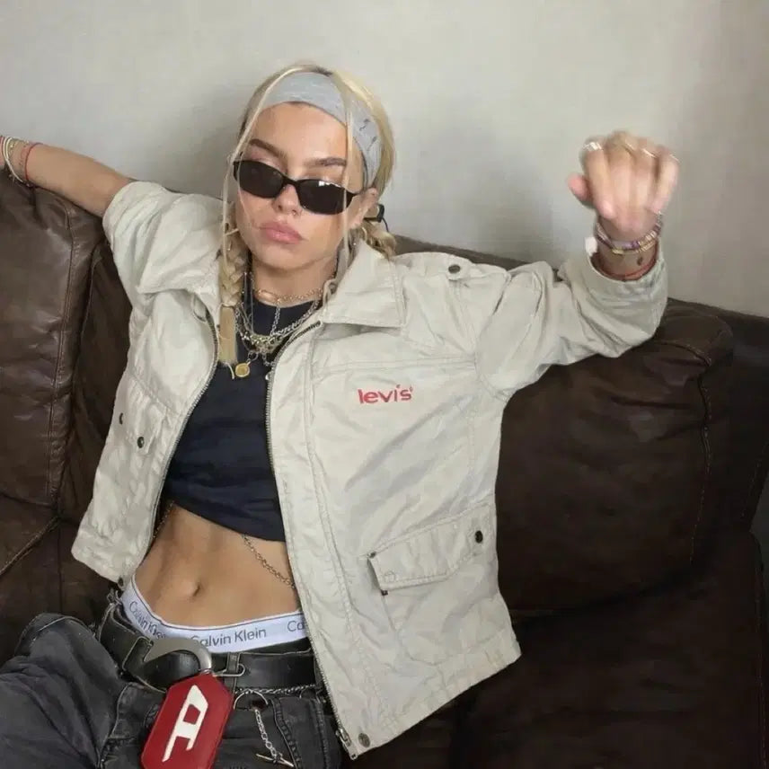 [BUNJANG] Levi's Vintage Zip-Up Swing Biker Jacket / 리바이스(Levis) 빈티지 집업 스윙 바이커자켓