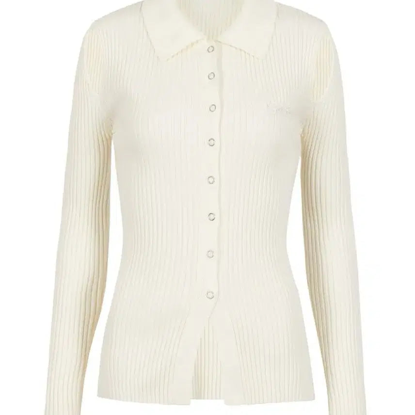 [BUNJANG] Bitersells Slit Ribbed Knit Ivory New / 비터셀즈 슬릿 골지 니트 아이보리 새상품