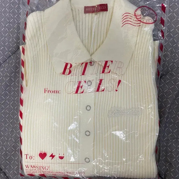 [BUNJANG] Bitersells Slit Ribbed Knit Ivory New / 비터셀즈 슬릿 골지 니트 아이보리 새상품