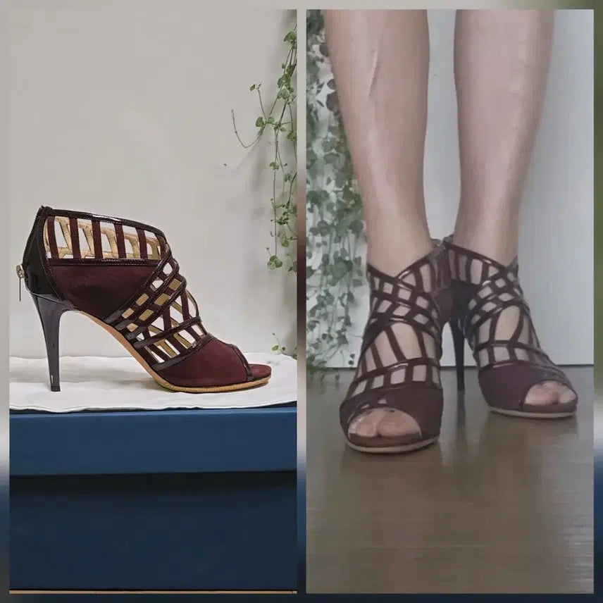 [BUNJANG] Jimmy Choo Suede Leather High Heels / 지미추[정품]스웨이드 가죽 하이힐/38/컨디션최상