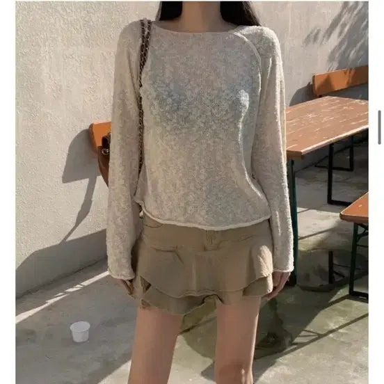 [BUNJANG] Bybeige Popcorn Raglan Boucle Knit / [바이베이지] 시즈 팝콘 나그랑 부클 니트