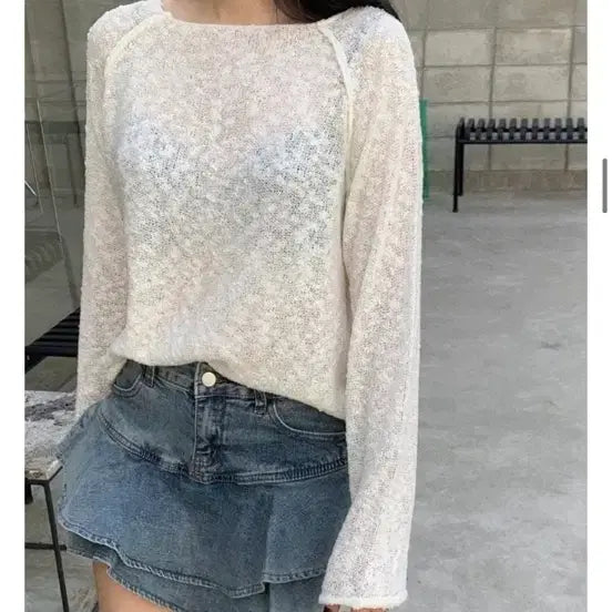 [BUNJANG] Bybeige Popcorn Raglan Boucle Knit / [바이베이지] 시즈 팝콘 나그랑 부클 니트