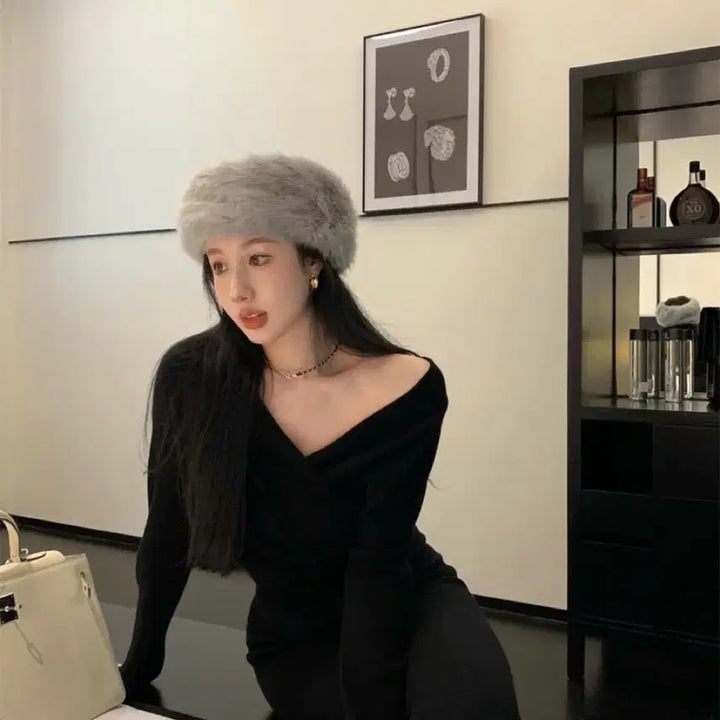 [BUNJANG] Gaori Lab Knit Top / 가오리 랩니트