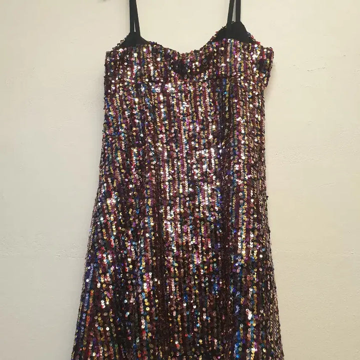 [BUNJANG] ZARA Sequin Dress / 44~마른55) 자라 ZARA 스팽글 원피스