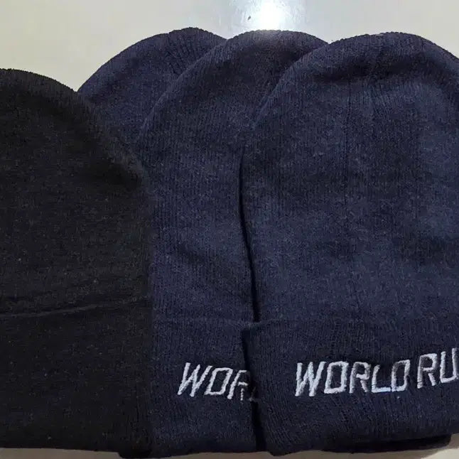 [BUNJANG] Worldrun Beanie Bundle Set / 월드런 비니 (4개일괄 / 블랙/네이비)