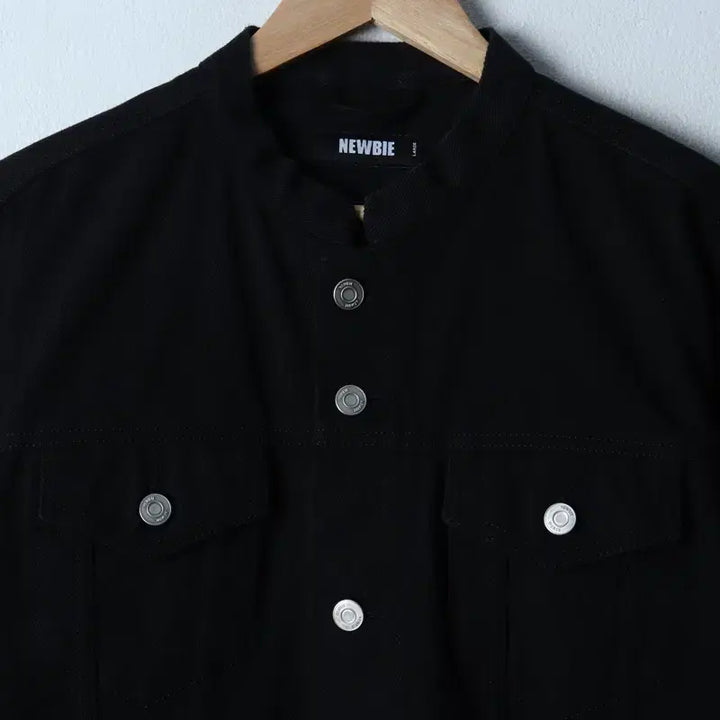 [BUNJANG] L Newbie Jacket Black / (L) 뉴비 집업 바람막이 점퍼자켓 트러커 블랙 면 아메카지-1738A