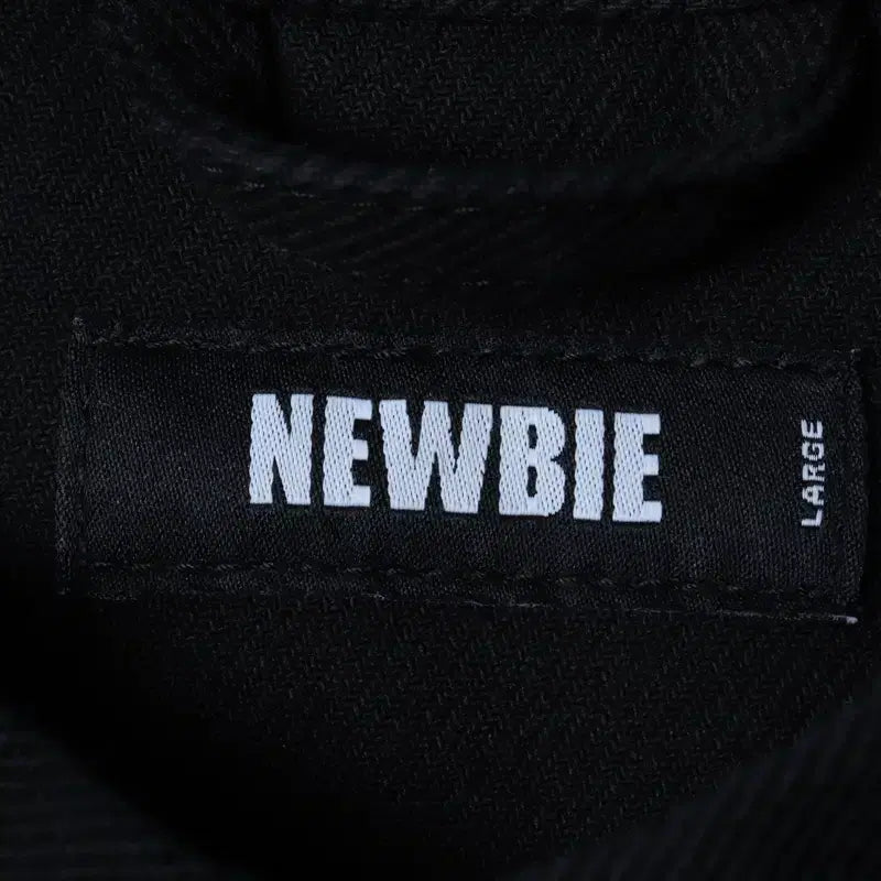 [BUNJANG] L Newbie Jacket Black / (L) 뉴비 집업 바람막이 점퍼자켓 트러커 블랙 면 아메카지-1738A