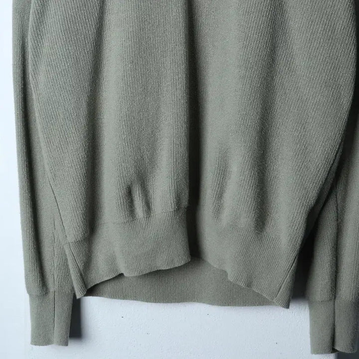 [BUNJANG] Paul Break Oversized V-Neck Knit Sweater / (XL-2XL) 폴브레이크 니트 오버핏 브이넥 그린 놈코어-173B8