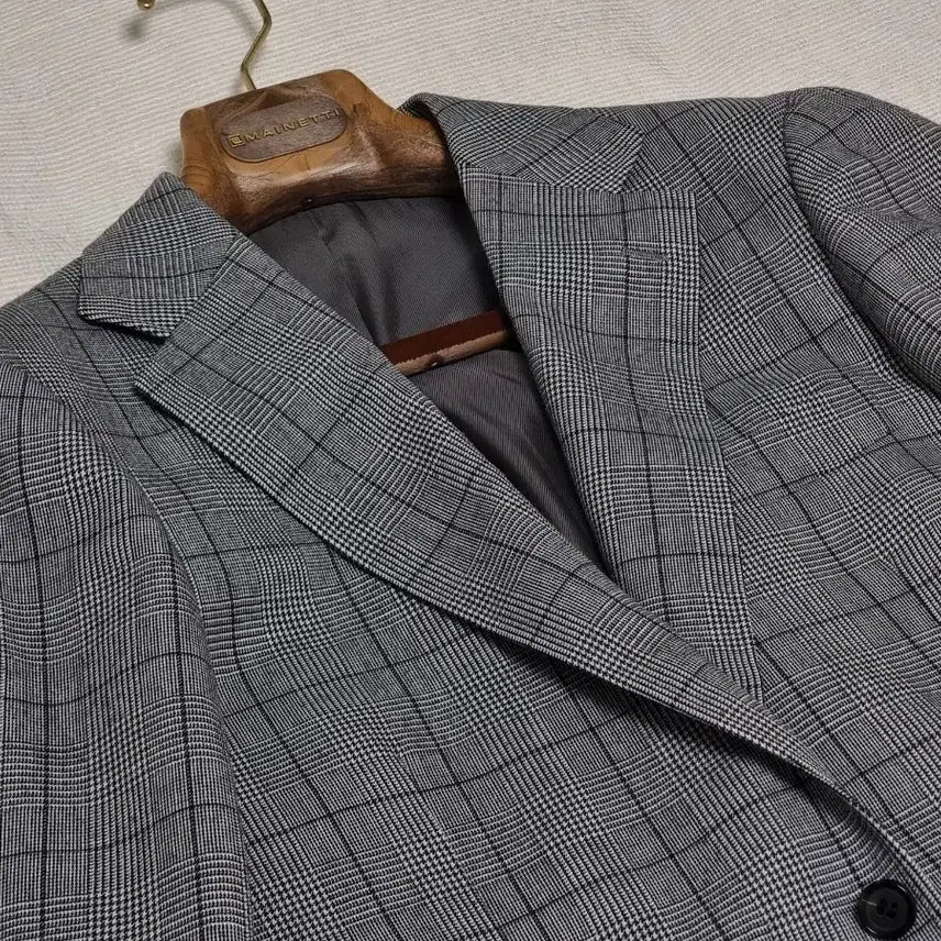 [BUNJANG] Ring Jacket Glen Check Single Breasted Jacket 48 Hand-grade / 링자켓 글렌체크 자켓 48 마에스터 링마에 등급(핸드그레이드)