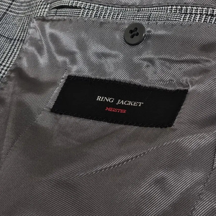 [BUNJANG] Ring Jacket Glen Check Single Breasted Jacket 48 Hand-grade / 링자켓 글렌체크 자켓 48 마에스터 링마에 등급(핸드그레이드)