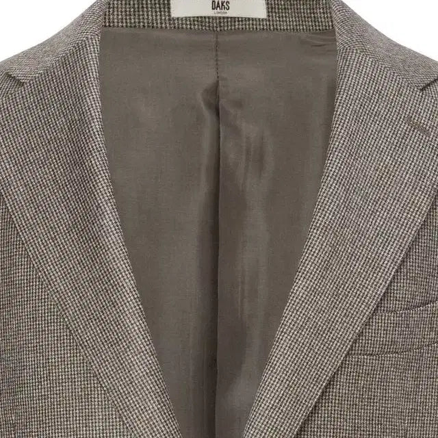 [BUNJANG] DAKS Beige Brown Check Wool Jacket / 닥스 DAKS 베이지 브라운 체크 울 자켓