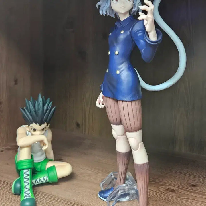 [BUNJANG] Hunter x Hunter Gon Freecss and Neferpitou Figure Bundle / 단순전시) 헌터x헌턴 제일복권 C 곤+E 네페르피트 일괄 판매
