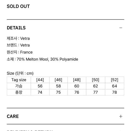 [BUNJANG] Vetra Navy Wool Work Jacket / 베트라 vetra 울 네이비 워크자켓