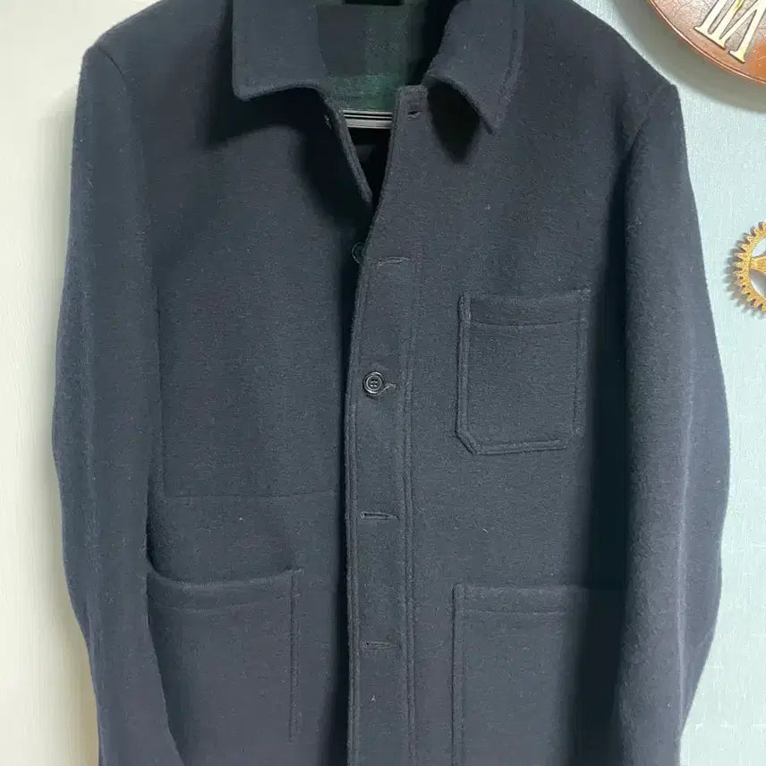 [BUNJANG] Vetra Navy Wool Work Jacket / 베트라 vetra 울 네이비 워크자켓