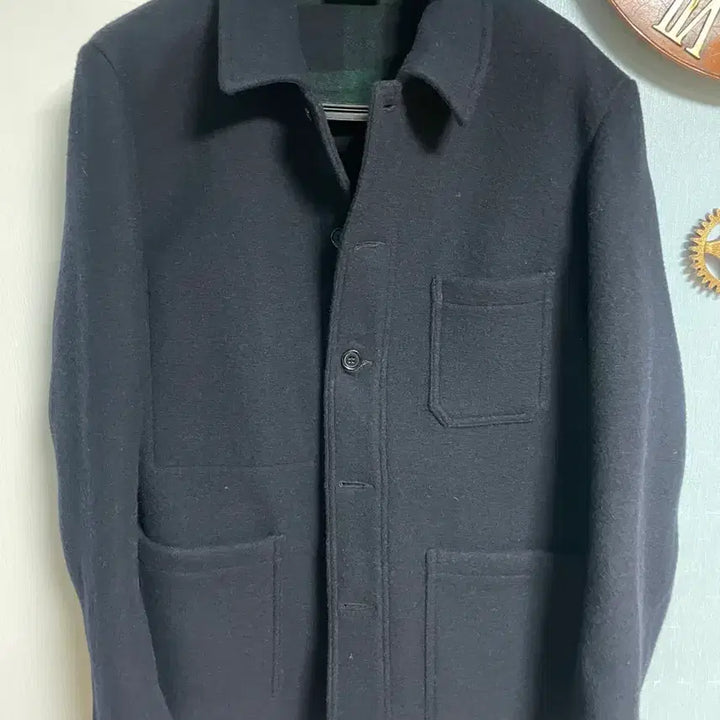 [BUNJANG] Vetra Navy Wool Work Jacket / 베트라 vetra 울 네이비 워크자켓