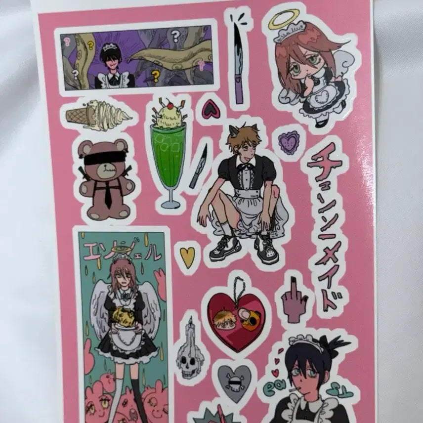 [BUNJANG] Chainsaw Man Sticker / 체인소맨 비공굿 스티커 프리쿠라 통판 스티커