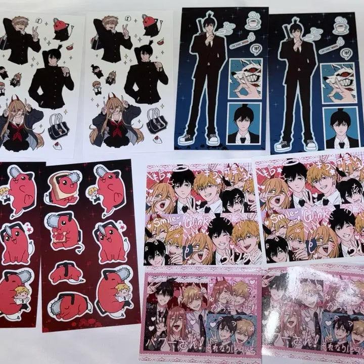 [BUNJANG] Chainsaw Man Sticker / 체인소맨 비공굿 스티커 프리쿠라 통판 스티커