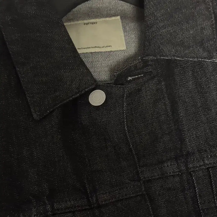 [BUNJANG] POTTERY Black Denim Jacket Size 2 / POTTERY 포터리 블랙 데님 자켓 2사이즈