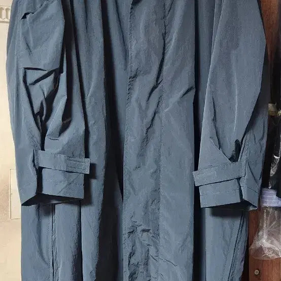 [BUNJANG] Theilma Long Hooded Windbreaker Jumper Coat / 더일마 롱바람막이 후드점퍼코트