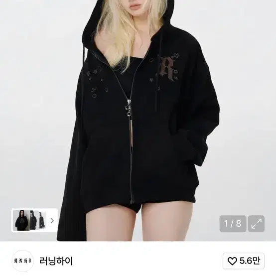 [BUNJANG] Running High Zip-up Hoodie / 러닝하이 이어 집업 후디