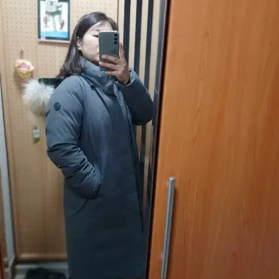 [BUNJANG] Kolon Women's Long Padded Jacket / 코오롱잠바
