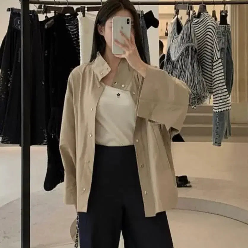 [BUNJANG] Bron Cape Short Trench Coat / 브론 케이프 숏 바바리