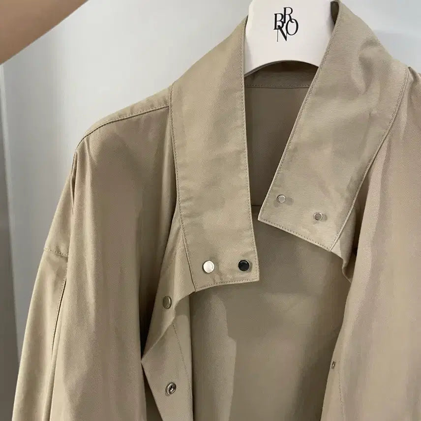 [BUNJANG] Bron Cape Short Trench Coat / 브론 케이프 숏 바바리