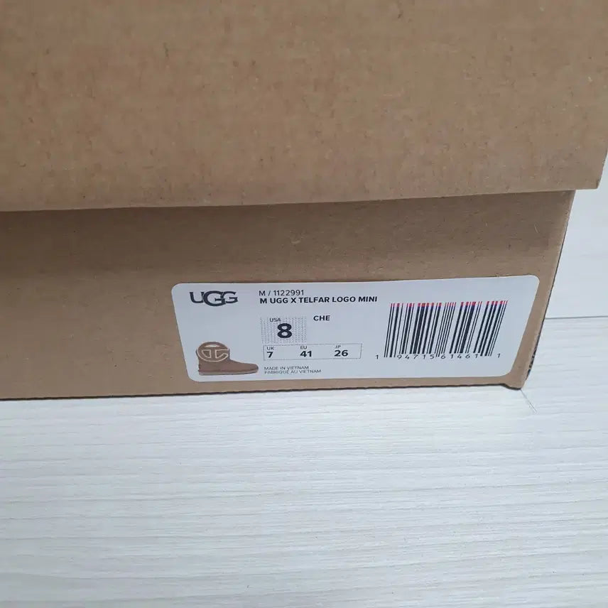 [BUNJANG] UGG Telfar Logo Mini Chestnut / 어그 x 텔파 로고 미니 체스트넛