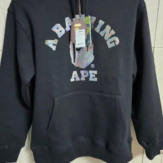 [BUNJANG] BAPE A Bathing Ape Hoodie (Black, M) / 베이프 A Bathing Ape 블랙 후드티m