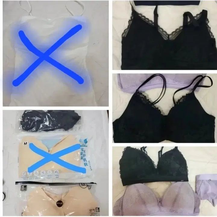 [BUNJANG] Unwired Seamless Front Hook Bra Set / 새상품 속옷7  속바지 2  일괄 개별 판매가능
