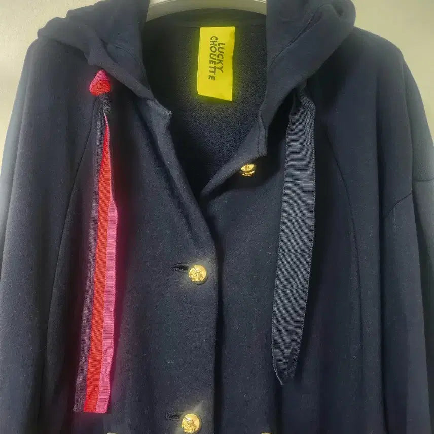 [BUNJANG] Lucky Chouette Navy Hoodie Jacket / 럭키슈에뜨 후드점퍼