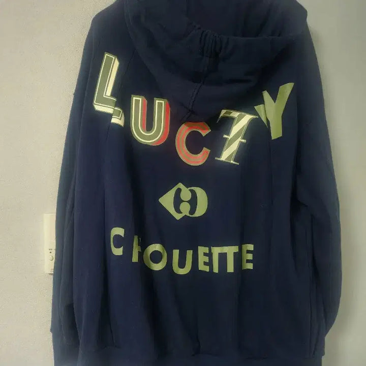 [BUNJANG] Lucky Chouette Navy Hoodie Jacket / 럭키슈에뜨 후드점퍼