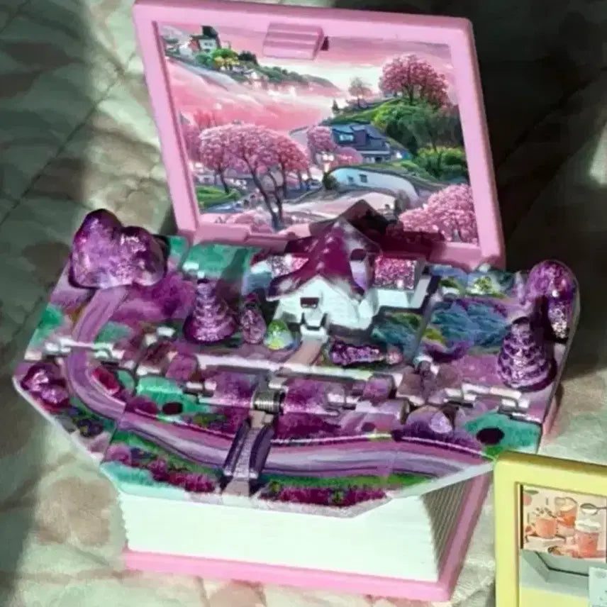 [BUNJANG] Fantasy Book Keychain / 팝업 북 가챠 판타지 북 키링 벛꽃