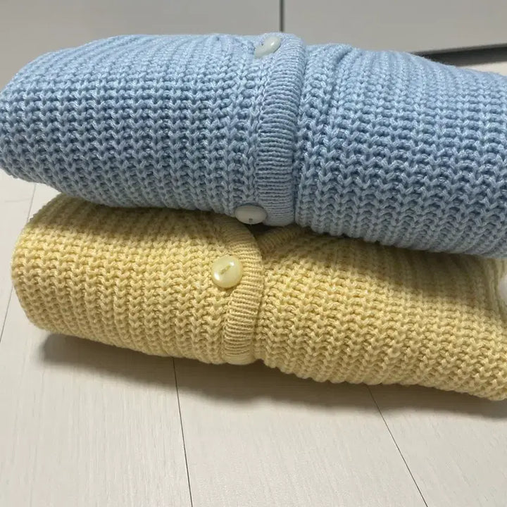 [BUNJANG] Hazzi Crop Cardigan - Sky Blue / 새제품) 하찌 크롭 가디건 하늘