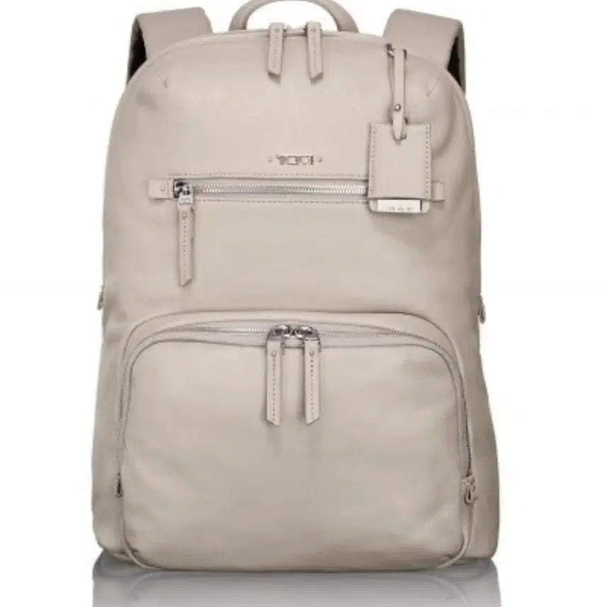 [BUNJANG] Tumi Ivory Leather Backpack / 투미 여성 아이보리 가죽 백팩