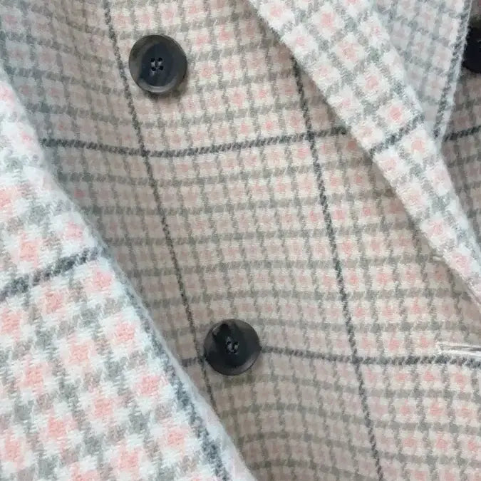 [BUNJANG] Olive des Olive Pink Gray Check Coat / 올리브데스올리브 코트
