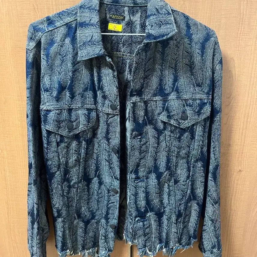 [BUNJANG] Capital Feather Denim Jacket - Size 4 / 캐피탈 페더 데님 자켓 4사이즈