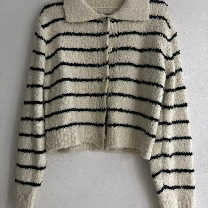 [BUNJANG] J.ELLIS Ivory Striped Cardigan / J.ELLIS 스트라이프 가디건 아이보리