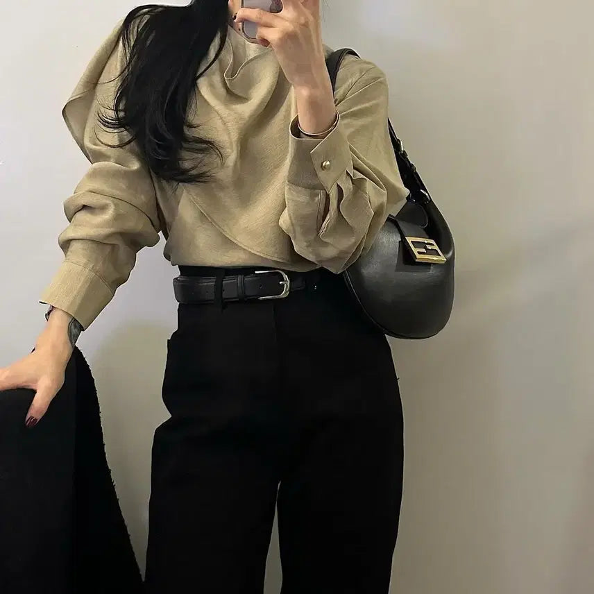 [BUNJANG] Silk Tie Blouse / 새상품 / 실크 타이 블라우스 판매합니다