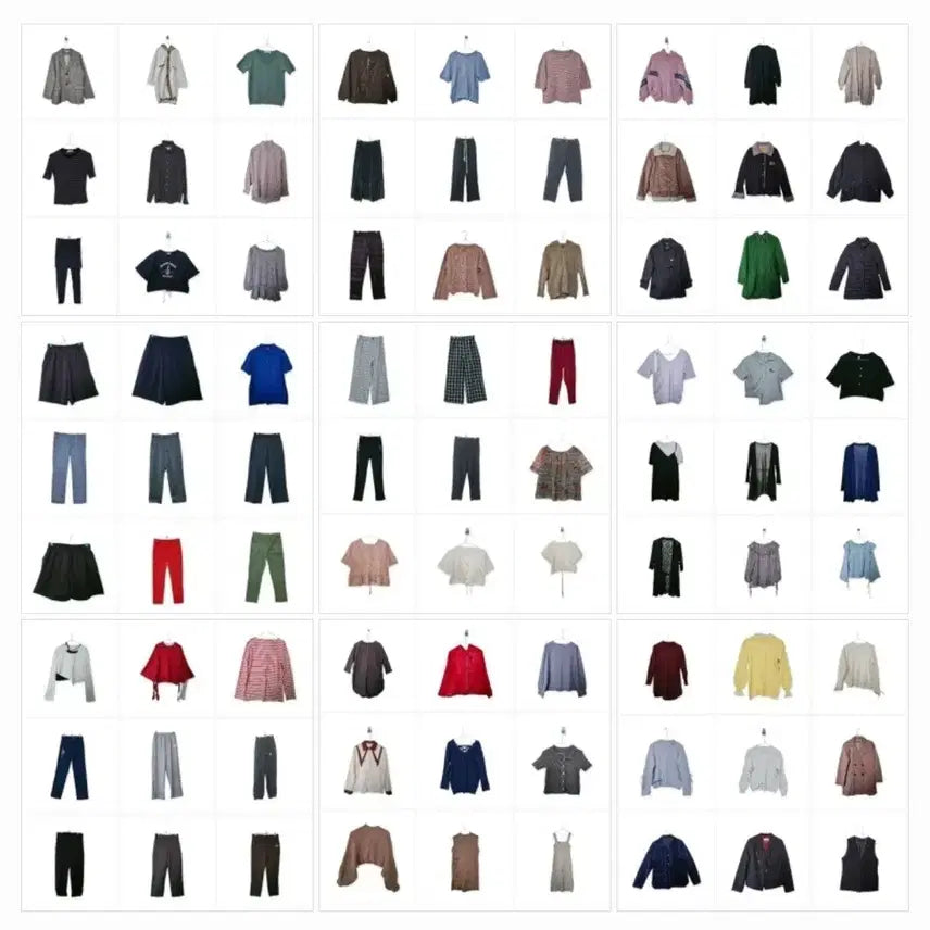 [BUNJANG] Used Clothing Bundle Set (90 Items) / 미착용 깨끗한 옷 중고의류 90벌 판매 리셀 환영