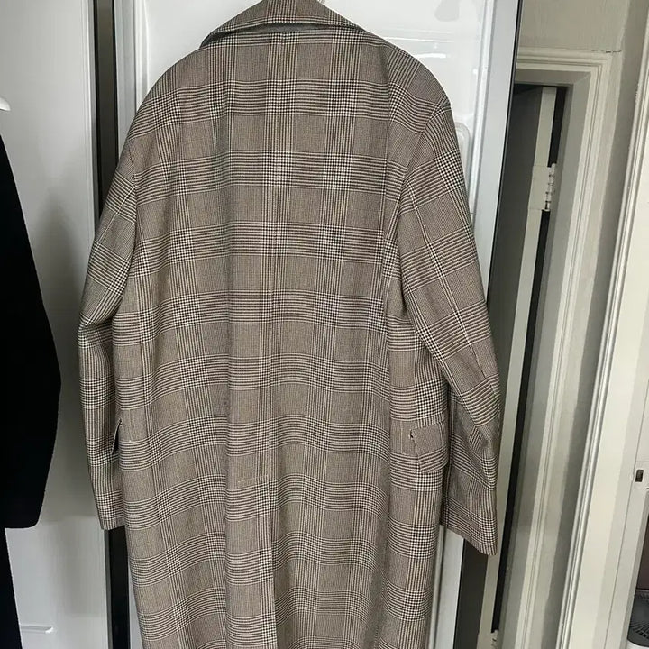 [BUNJANG] TIME Check Trench Coat - 105 / TIME 타임 체크 트렌치 코트 105