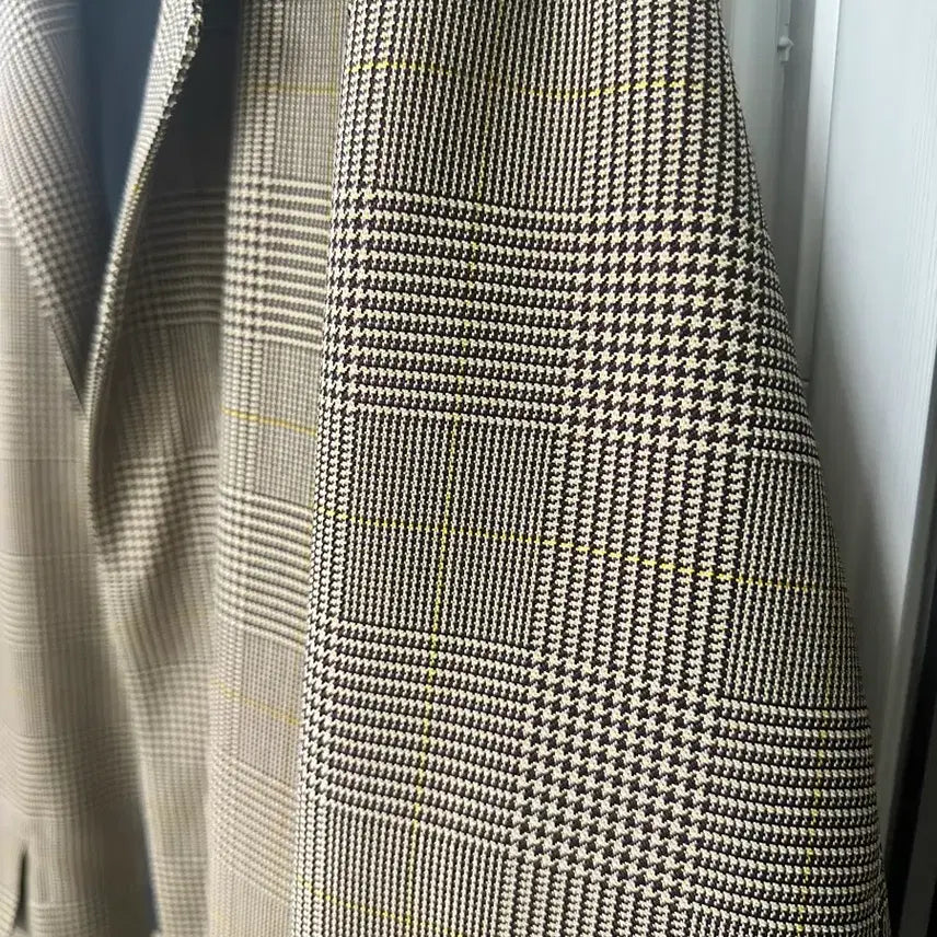 [BUNJANG] TIME Check Trench Coat - 105 / TIME 타임 체크 트렌치 코트 105