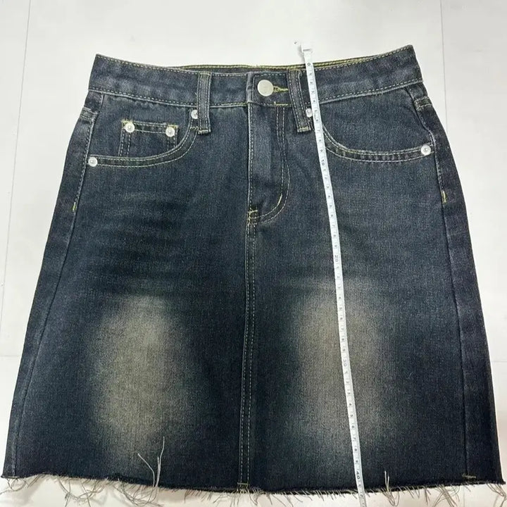 [BUNJANG] Black Denim Skirt / 흑청치마