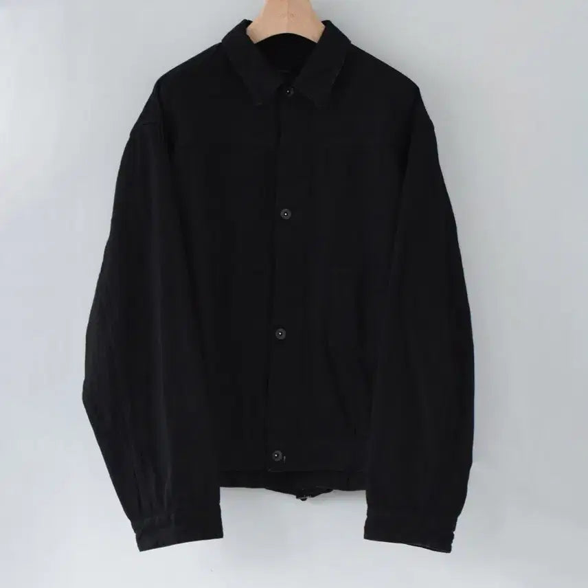 [BUNJANG] Komori Denim Jacket & Belted Pants Set Black / 코모리 데님 자켓 벨티드 팬츠 셋업 블랙 3/2